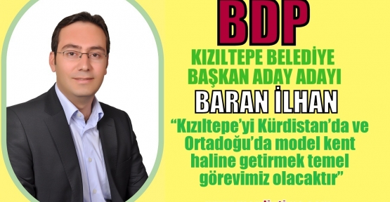 BDP KIZILTEPE BELEDİYE BAŞKAN ADAY ADAYI,BARAN İLHAN