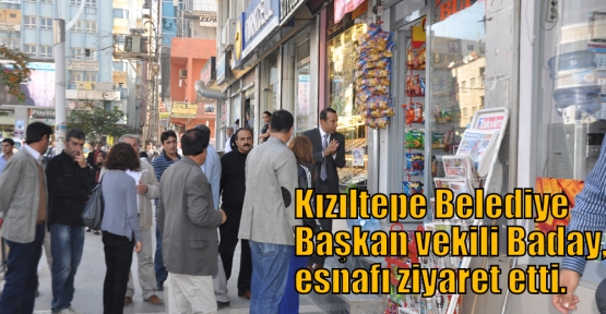 Belediye Başkanvekili Baday, esnafı ziyaret etti.