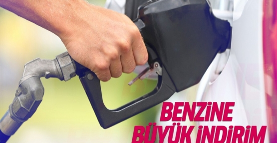 Benzine büyük indirim!