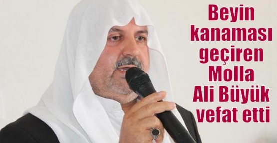 Beyin kanaması geçiren Molla Ali Büyük vefat etti