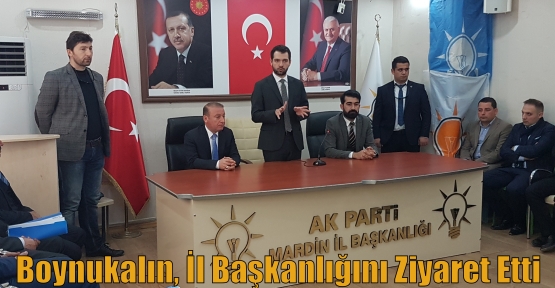    Boynukalın, İl Başkanlığını Ziyaret Etti  