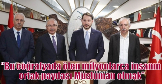 “Bu coğrafyada ölen milyonlarca insanın ortak paydası Müslüman olmak”