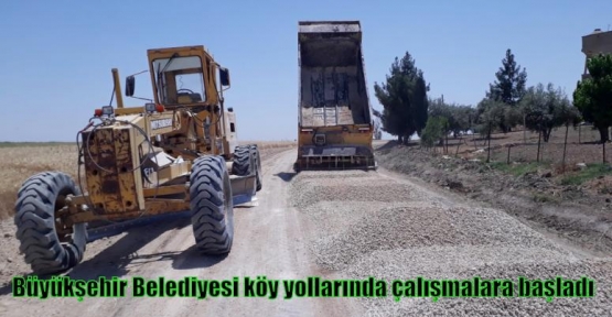 Büyükşehir Belediyesi köy yollarında çalışmalara başladı