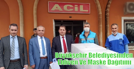 Büyükşehir Belediyesinden Eldiven Ve Maske Dağıtımı