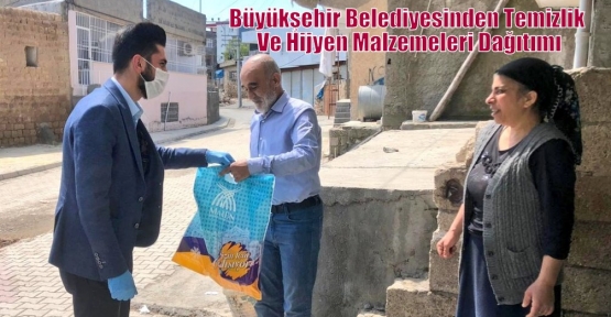 Büyükşehir Belediyesinden Temizlik Ve Hijyen Malzemeleri Dağıtımı