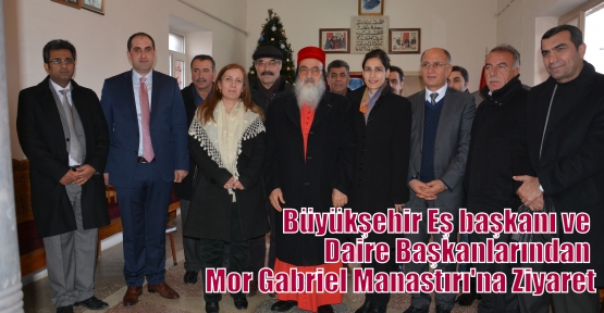 Büyükşehir Eş başkanı ve Daire Başkanlarından Mor Gabriel Manastırı'na Ziyaret