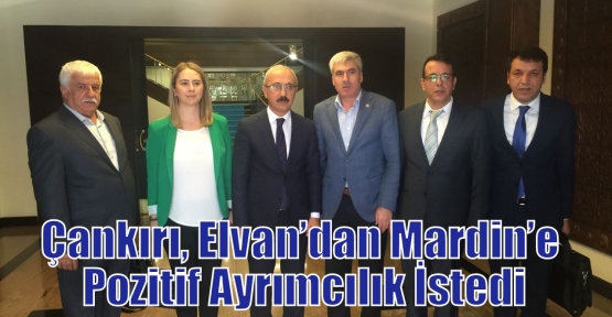 Çankırı, Elvan’dan Mardin’e Pozitif Ayrımcılık İstedi