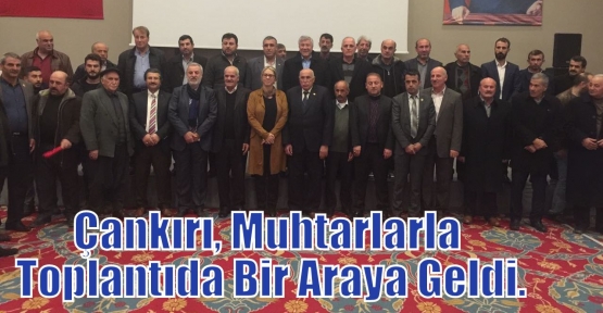 Çankırı, Muhtarlarla Toplantıda Bir Araya Geldi.