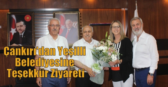  Çankırı'dan Yeşilli Belediyesine Teşekkür Ziyareti