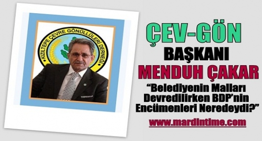 Çev-Gön Başkanından Ahmet Türk’e Çağrı