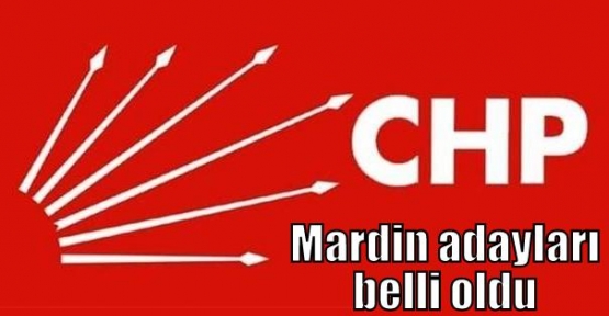 CHP'nin Mardin Belediye adayları belli oldu