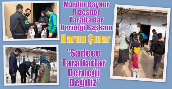  Çınar;“Sadece Taraftarlar Derneği Değiliz“