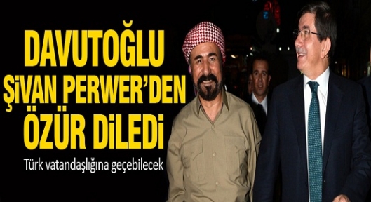 Davutoğlu: Şivan Perwer'den özür diledim
