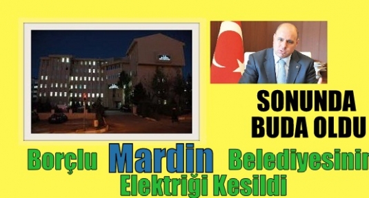 DEDAŞ Mardin Belediyesinin elektriklerini kesti