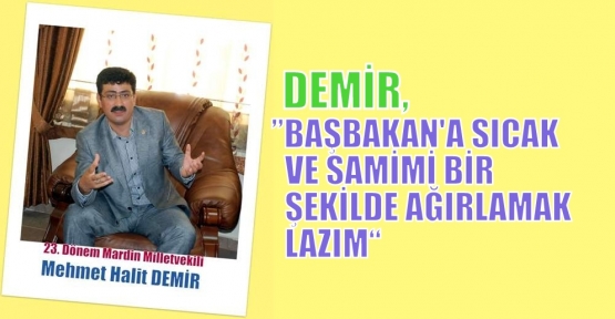 DEMİR, HALKTAN BAŞBAKAN'A SICAK VE SAMİMİ BİR AĞIRLA İSTEDİ