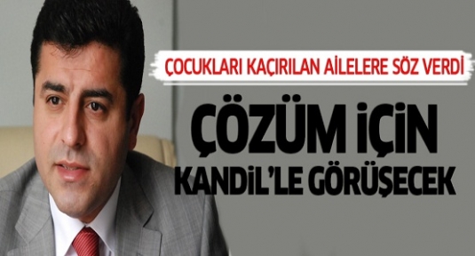  Demirtaş kaçırılan çocukların aileleri ile görüştü