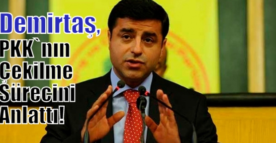 Demirtaş, PKK`nın Çekilme Sürecini Anlattı!