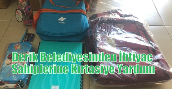 Derik Belediyesinden İhtiyaç Sahiplerine Kırtasiye Yardımı