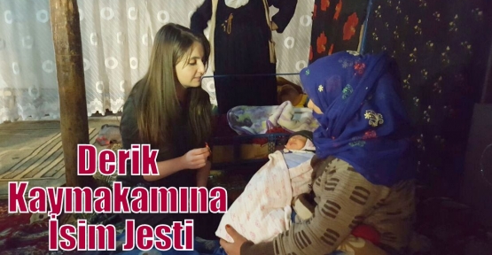 Derik Kaymakamına İsim Jesti