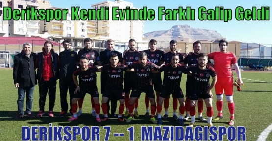 Derikspor Kendi Evinde Farklı Galip Geldi