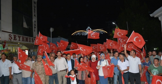 Derik'te 15 Temmuz Demokrasi ve Milli Birlik Yürüyüşü düzenlendi