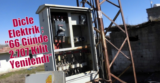  Dicle Elektrik ;”66 Günde 2.707 Kilit Yenilendi”