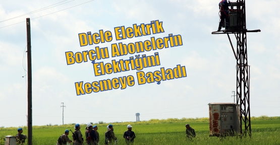 Dicle Elektrik Borçlu Abonelerin Elektriğini Kesmeye Başladı