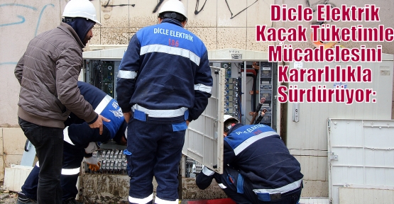 Dicle Elektrik Kaçak Tüketimle Mücadelesini Kararlılıkla Sürdürüyor: