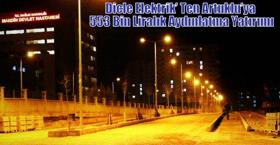 Dicle Elektrik’ Ten Artuklu’ya 553 Bin Liralık Aydınlatma Yatırımı