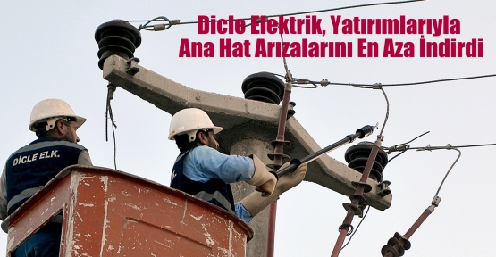 Dicle Elektrik, Yatırımlarıyla Ana Hat Arızalarını En Aza İndirdi