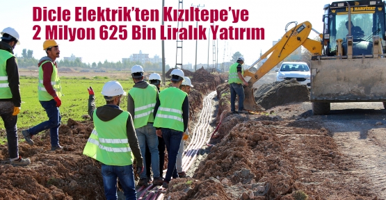 Dicle Elektrik’ten Kızıltepe’ye 2 Milyon 625 Bin Liralık Yatırım