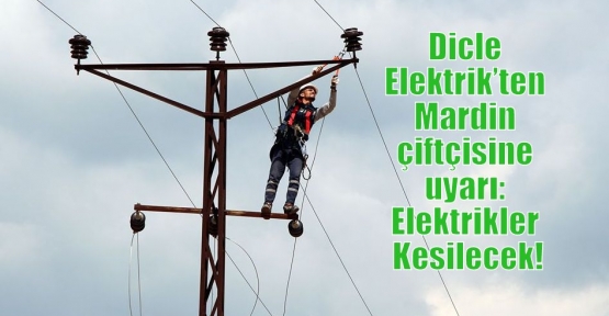 Dicle Elektrik’ten Mardin çiftçisine uyarı: Elektrikler Kesilecek!