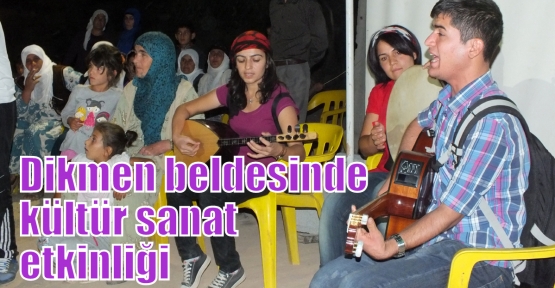 Dikmen beldesinde kültür sanat etkinliği