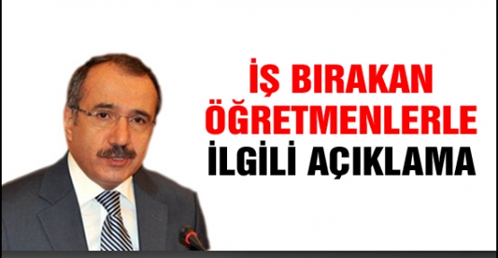 Dinçer: ''Öğretmenler hakkında yasal işlem yapmayacağız.''