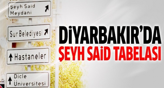 Diyarbakır'da Şeyh Said Meydanı tabelaları dikildi