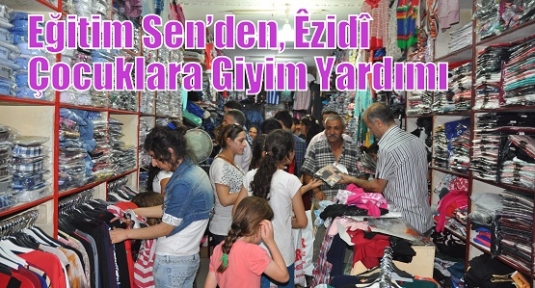 Eğitim Sen’den, Êzidî Çocuklara Giyim Yardımı