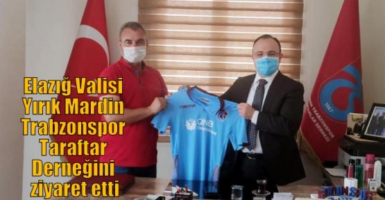 Elazığ Valisi Yırık Mardin Trabzonspor Taraftar Derneğini ziyaret etti