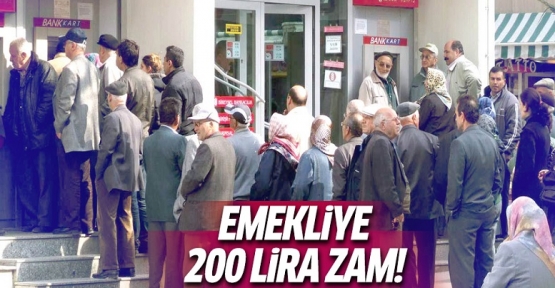 Emekliye zam müjdesi