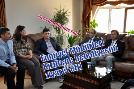 Emniyet Müdürler Kızıltepe Belediyesini ziyaret etti