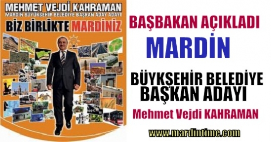 Erdoğan AK Parti'nin Mardin'in Belediye Başkan Adayını Açıkladı.