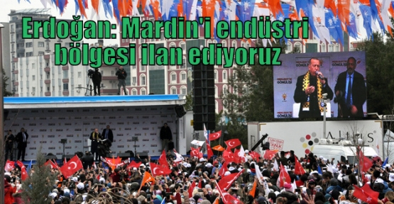 Erdoğan: Mardin'i endüstri bölgesi ilan ediyoruz