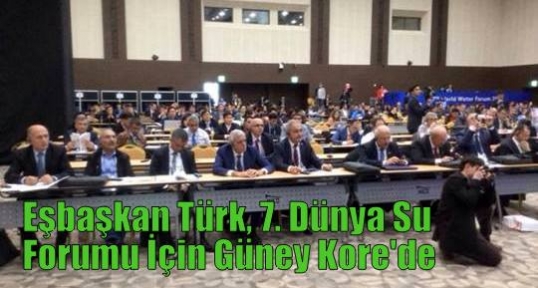 Eşbaşkan Türk, 7. Dünya Su Forumu İçin Güney Kore'de 