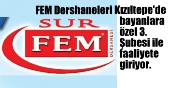 FEM Dershaneleri bayanlara özel 3. Şubesi ile faaliyete giriyor. 