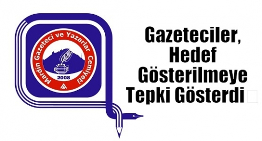 Gazeteciler, hedef gösterilmeye tepki gösterdi‏ 