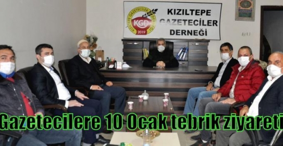 Gazetecilere 10 Ocak tebrik ziyareti