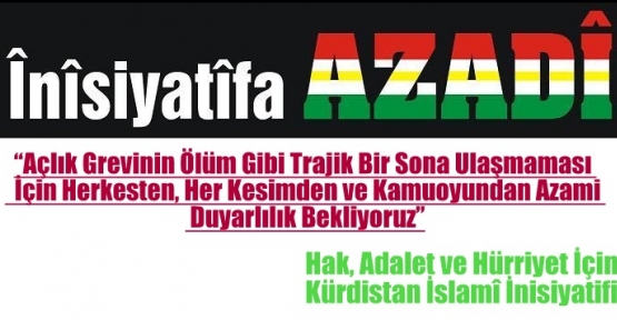 Hak, Adalet ve Hürriyet İçin Kürdistan İslamî İnisiyatifi basın metni.