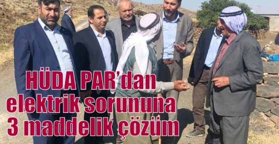 HÜDA PAR’dan elektrik sorununa 3 maddelik çözüm