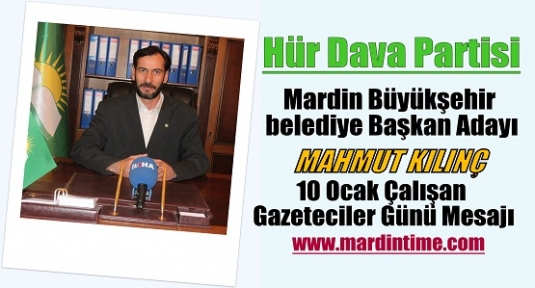 Hür Dava Partisi  Yayınladığı Mesajla Gazeteciler Gününü Kutladı