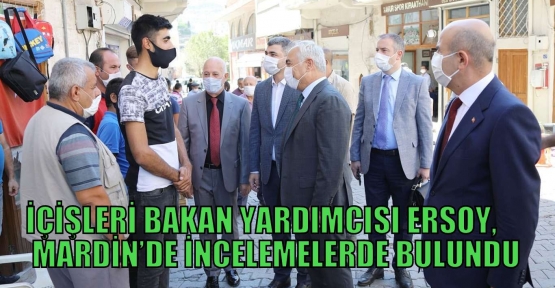 İÇİŞLERİ BAKAN YARDIMCISI ERSOY, MARDİN’DE İNCELEMELERDE BULUNDU