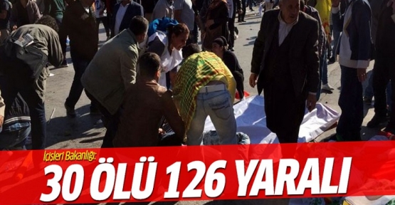 İçişleri Bakanlığı: 30 ölü 126 yaralı